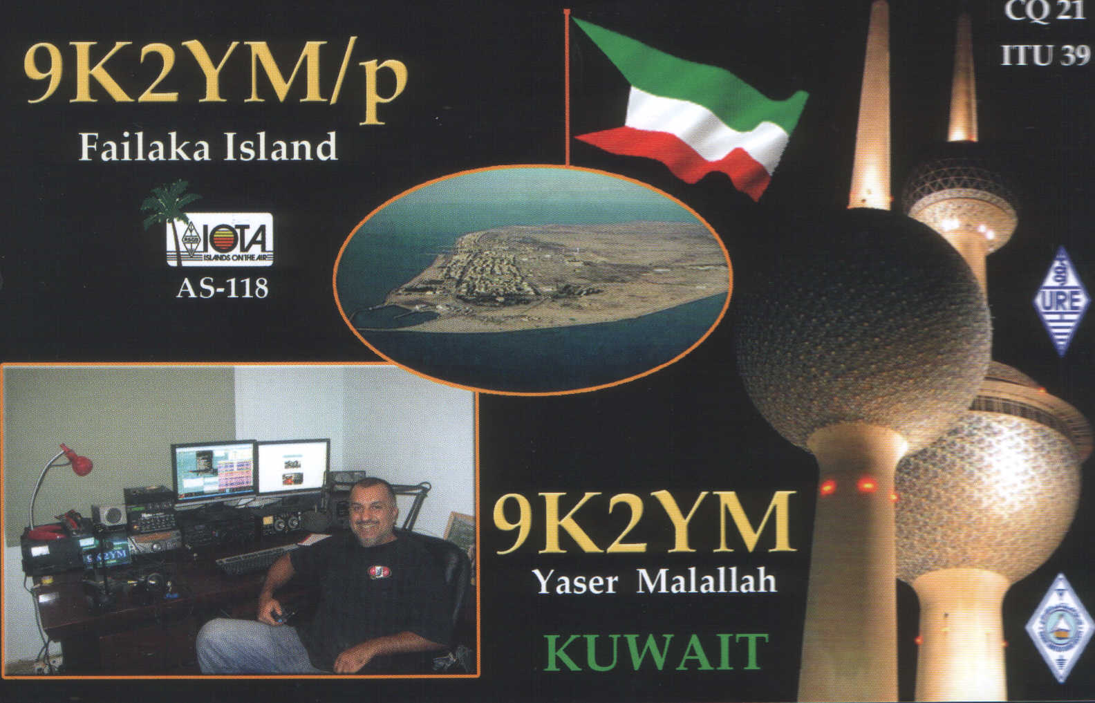 UX0FF: QSL from 9K2YM
